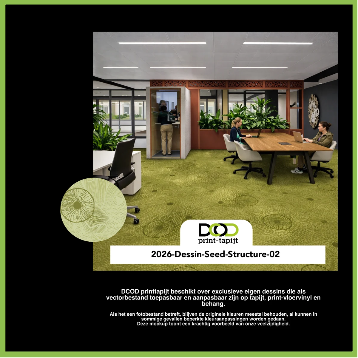 DCOD 2026-Dessin-Seed-Structure-02 – Seed Structure 02 printtapijt dessin