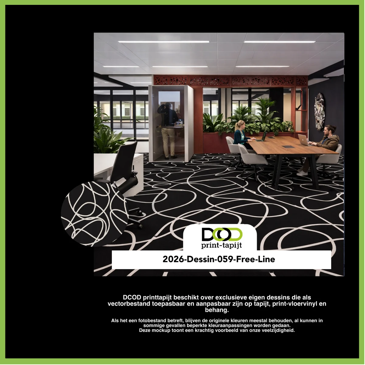 DCOD 2026-Dessin-059-Free-Line – Free Line printtapijt dessin